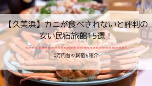 カニ民宿安い久美浜食べきれない