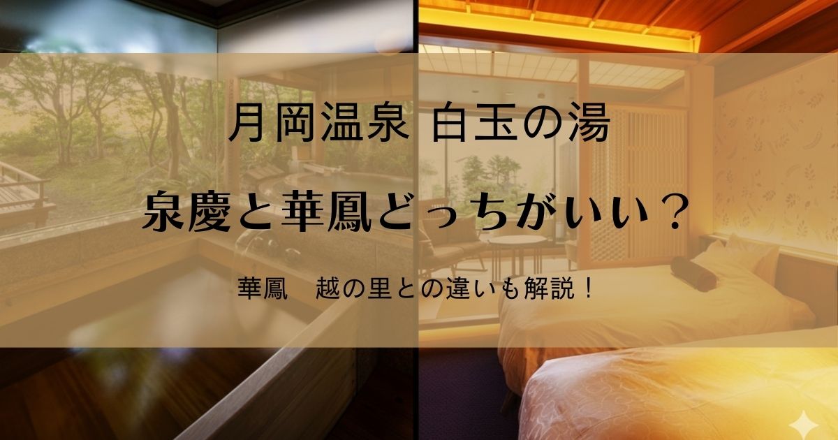 泉慶と華鳳どっちがいい？越の里との違いも