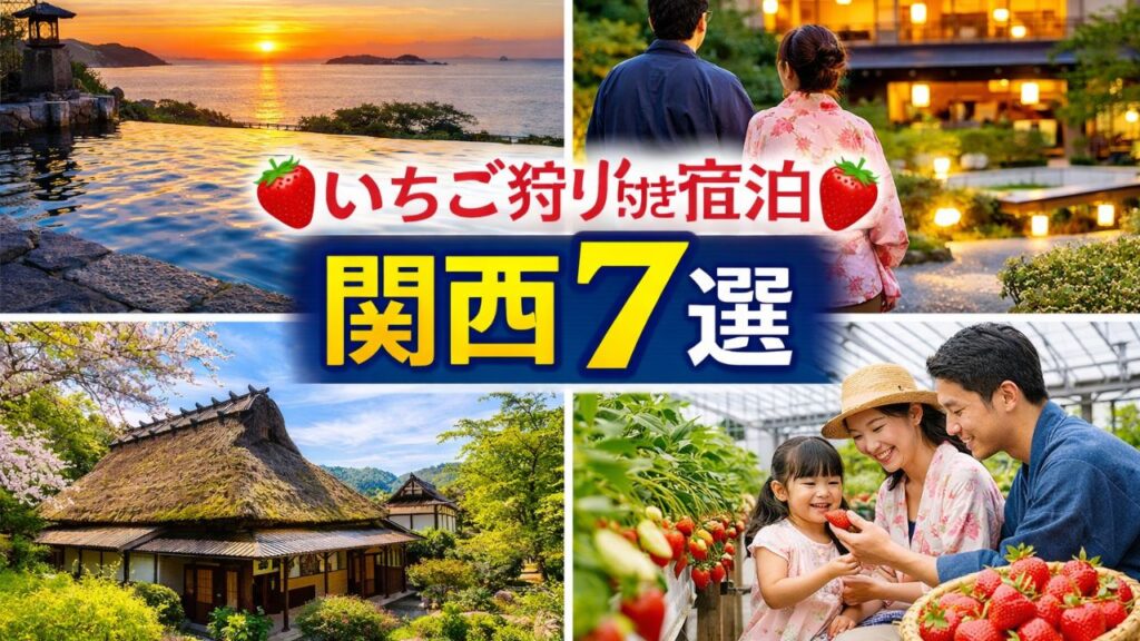 いちご狩り付き宿泊関西