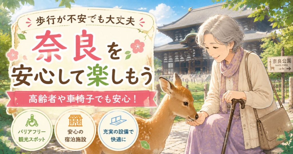 奈良の足が悪くても行ける観光地