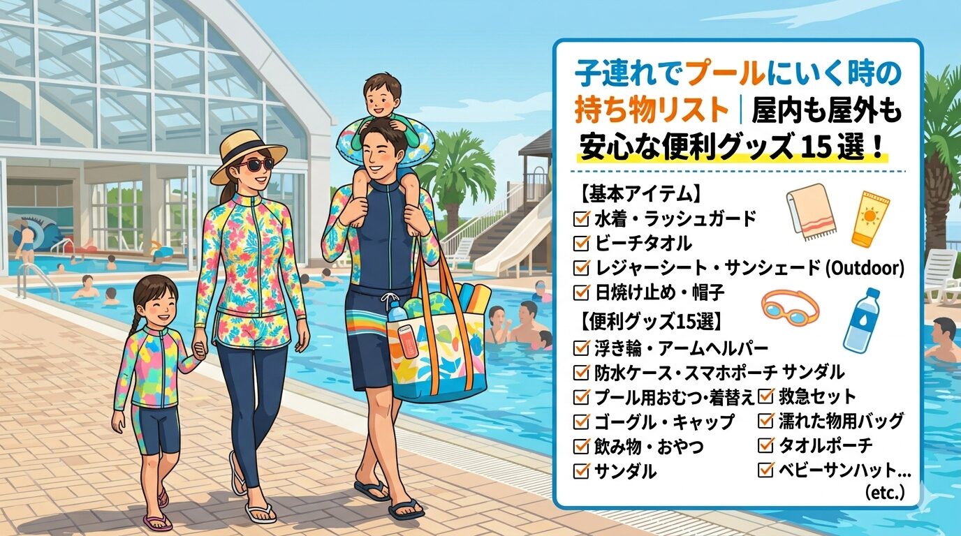 プール子連れ持ち物
