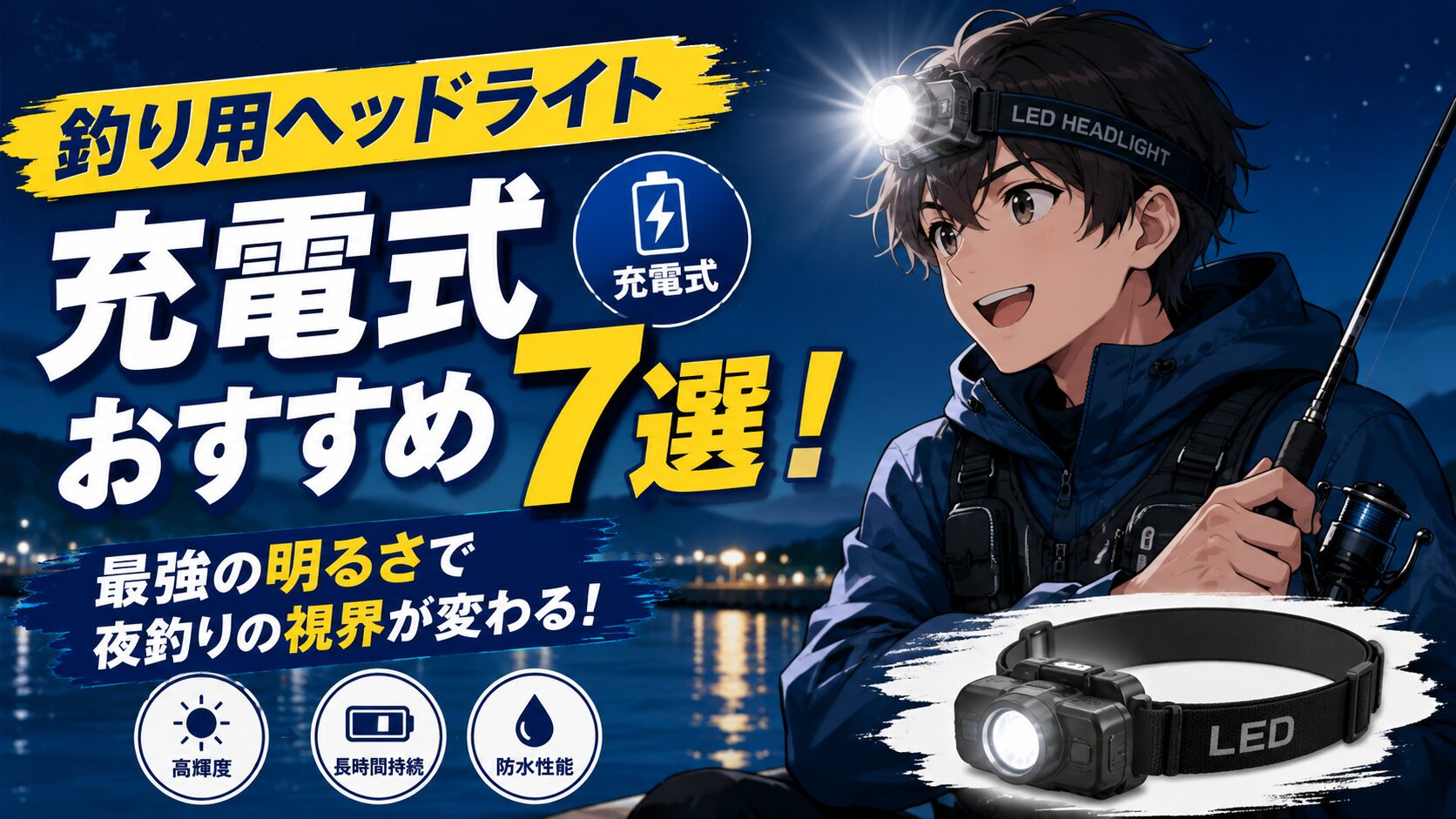 釣りヘッドライト充電式おすすめ