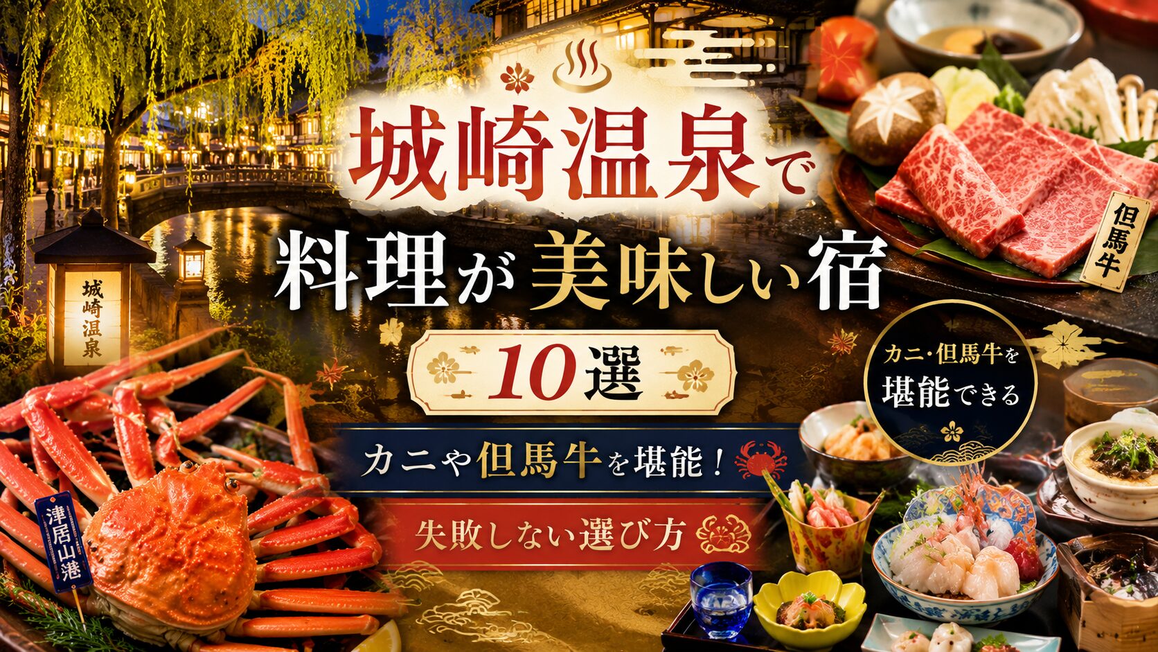 城崎温泉料理が美味しい宿