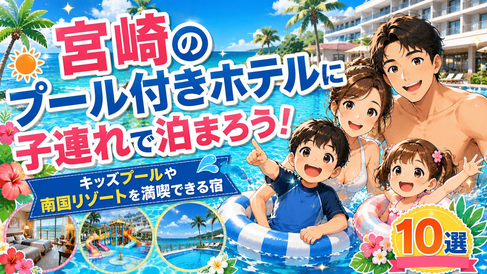 宮崎プール付きホテル子連れに人気
