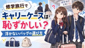 修学旅行キャリーケース恥ずかしい